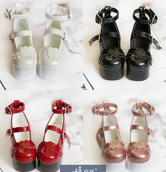1/3 1/4 BJD Pantofi cu toc Înalt Papusa Platforma, Pantofi cu Toc Printesa Fată de Moda de sex Feminin Alb Rosu Negru BJD Accesorii