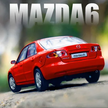 1:32 Aliaj Turnat Sub Presiune 2008 Mazda 6 Modele De Mașini De Jucărie 6 Usi Deschise Simulare Metal Vehicul Corpul Trage Înapoi Manopera Amenzii Copilului Jucării