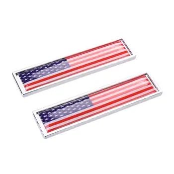 1 Pereche Țară Steag Național USA de Metal Fierbinte Autocolante Auto de Styling, Accesorii pentru Motociclete Etichetă Insigna Emblema Autocolante Auto