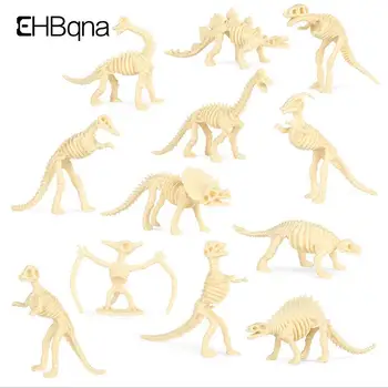 12pcs Dinozaur Jucării Fosili Schelet Model de Simulare Set Mini figurina Educaționale Creative de Colectare de Jucării Pentru Copii