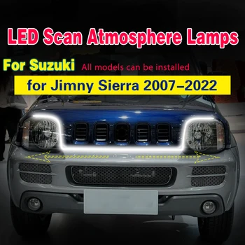 1BUC Auto LED Lumina de Ceață pentru Suzuki Jimny Sierra 2007-2022 de Scanare de Pornire Daytime Running Light Impermeabil Flexibil Lumini Ambientale