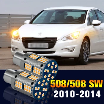 2 buc LED-uri de Semnalizare Bec Lampa de Cotitură Pentru Peugeot 508 SW 1 2010-2014 2011 2012 2013 Accesorii