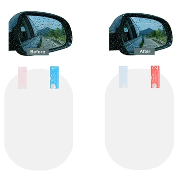 2 buc/Pereche Anti Orbire Ceață Impermeabil Impermeabil Masina Clar Oglinda Retrovizoare Fereastra Film de Protecție Autocolant cu Pachetul de Accesorii