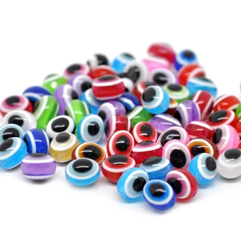 200pcs Margele de Rasina Ochi Răi Culori Asortate DIY Consumabile Accesorii Kit pentru a Face Bijuterii de Arta Ambarcațiunile de Muncă Decor de Vacanță