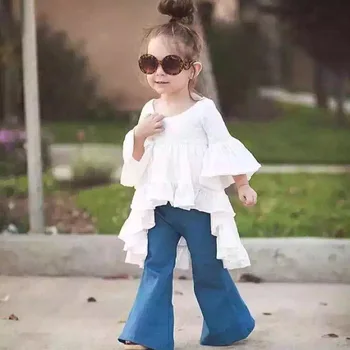 2019 primăvară de moda de înaltă calitate pentru copii blugi pentru Fete blugi casual copii pantaloni din denim