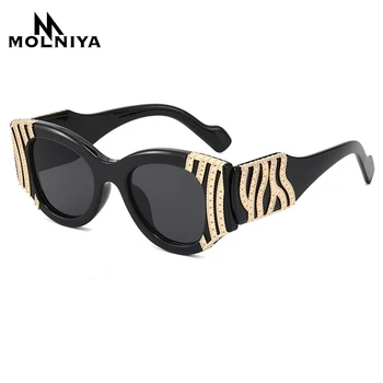 2021 Noul Negru ochelari de Soare Femei Rotund Retro de Înaltă Calitate Gradient de Ochelari de Soare Unisex очки солнечные женские