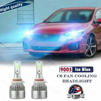 2x HB3/9005 Gheață Albastru LED-uri de Înaltă Fascicul Faruri Becuri Pentru Subaru Impreza Forester