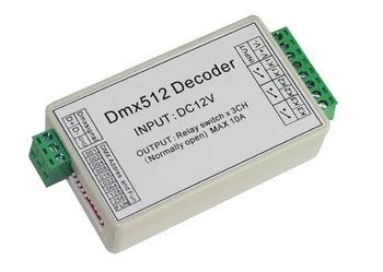 3 Canal 5A DMX512 Decodor Controler Releu Comutator Kit DIY Converter DMX Dimmer Releu Cu Coajă de Protecție