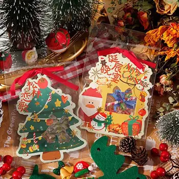 40Pcs/lot Album cu Autocolante Consumabile Partid Moș Crăciun Pom de Crăciun Jurnal Planificator Decorative Ambarcațiuni de Papetărie Autocolante
