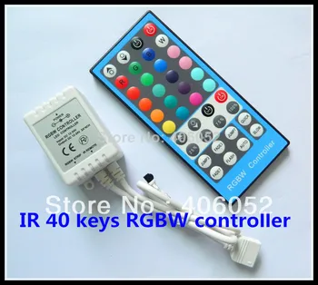 4buc/lot rgbw ir 40key controler cu led-uri DC5V 12v - 24v pentru 5050/3528 benzi cu led-uri de lumină și LED-uri RGB modul