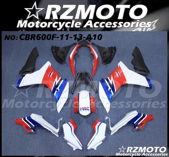 4Gifts Nou ABS Motocicleta Carenajele Kit se Potrivesc Pentru HONDA CBR600F 2011 2012 2013 11 12 13 Caroserie Set Alb Rosu Albastru
