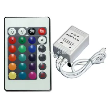 4set/lot 24key Controler RGB Benzi cu LED-uri IR Remote Controller Disponibile pentru 5050/3528 benzi cu led-uri
