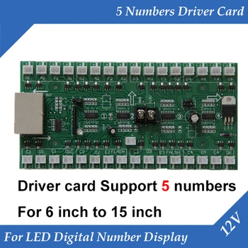 5 Numere de Card de conducător auto Folosi Pentru motorină Prețul de Control LED Display Bord Folosi timp De 6 inch si 15 inch Led Digital Număr de Module