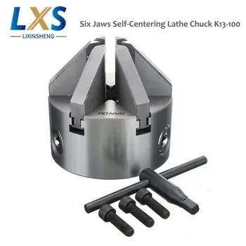 6 Maxilarului Auto-centru de Strung Chuck K13-100 Intarit Reversibile de Montare Instrument Pentru Foraj pentru prelucrarea Lemnului