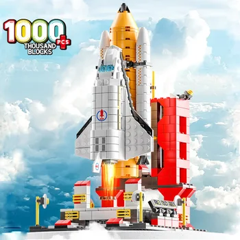 6 ÎN 1 Oraș Rachetă Spațială Fata Castelului Copac Casa de Blocuri de Dinozaur Animale 1000 BUC Creative Brick Toy Copii Cadouri