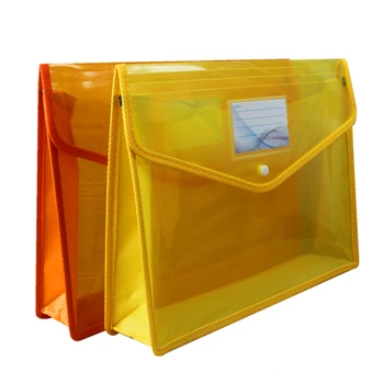 A4 Transparent Dosar Stereo Folder cu Snap Butonul Școală Organizator de Birou de Înaltă Capacitate Mare Depozit de Produse