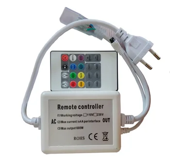 AC 110V 220V LED RGB 20Key IR Remote Controller 600W Pentru SMD 5050 3528 Banda Banda Lumini 10buc/lot