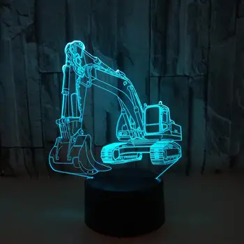 Acril 3D Iluzie Lampa de Somn Lumină LED-uri Mici de Masă Lampă de Masă Lampă de Birou pentru Copii Cadou de Ziua Noptiera de Craciun Decor de Birou