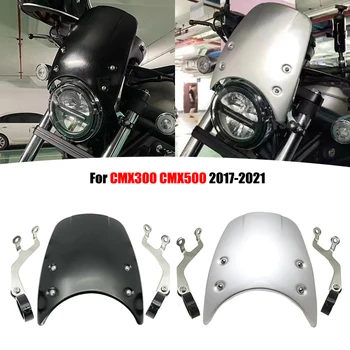 Aluminiu Motocicleta Parbriz Parbriz parbriz Scut Deflector se Potrivesc Pentru Honda Rebel CMX300 CMX500 CM500 CM300 2017-2021