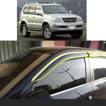 Autocolant auto din Plastic Geam Vântul Vizorul Ploaie/Soare Garda de Aerisire Pentru Lexus GX 470 J120 460 J150 2003 2004 anii 2005-2007 2008 2009