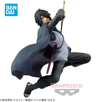 Bandai BANPRESTO Naruto Boruto Uchiha Sasuke Anime figurina 14cm VIBRAȚII STELE de Colectie figurine Jucarii Model