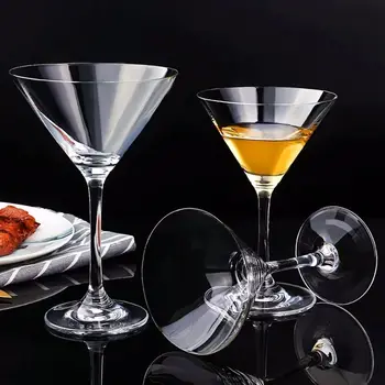 Cocktail de Sticlă fără Plumb Martini Cupa Cupa 200ml Drinkware Bucătărie de Mese, Bar, Grădină Acasă