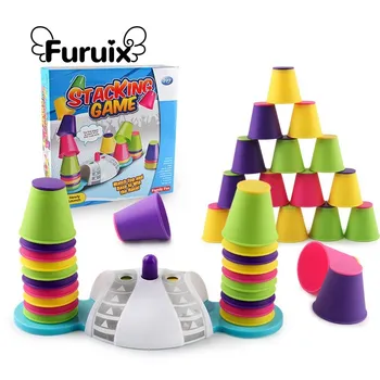 Colorate Cupe Joc, Joc Clasic de Familie, Idee Mare Cadou pentru Fete si Baieti, Jucarii Educative pentru Copilul Cadou