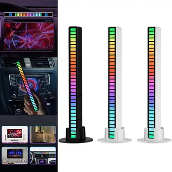 Control vocal RGB Lumina de Lumină Ambientală cu Desktop de Bază USB Preluare Ritm Lumini de Basm pentru DJ Studio de Vacanță Nunta Xmas Party