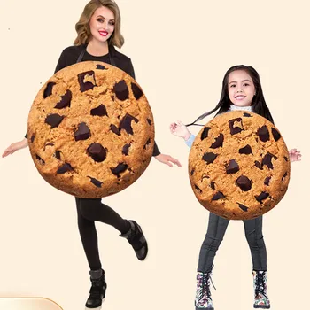 Costume Cosplay Amuzant Cookie Costum De Recuzită 2022 Purim Unisex Pentru Adulti Pentru Copii De Halloween Streetwear Pentru Biscuit Salopeta Drăguț