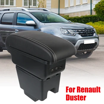 Cotiera Caz Pentru Renault Kaptur RU Dacia Duster Nissan Terrano 3 Tabel Mini Cutie Depozitare USB Încărcătoare Auto de Interior Accesorii