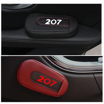 De înaltă Calitate din Piele Pernă Picior Genunchi Pad Portiera Brațul Pad Interior Accesorii Auto pentru Peugeot 207