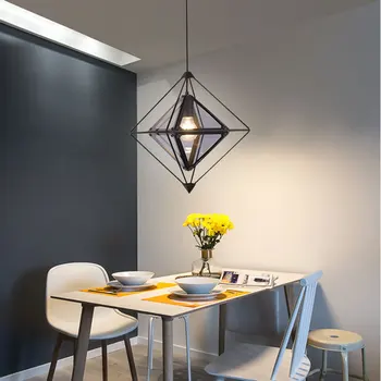 Diamant Lampa Designer Nordic Lampa De Personalitate Restaurant Candelabru Living Simplu De Lux De Lumină Bar Modern Dormitor