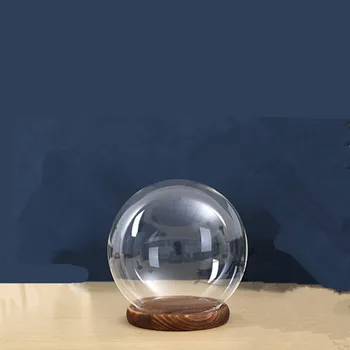 Diametru=10cm Dimensiuni Mici Rotunde Cupolă de Sticlă Vaza Decor Acasă Creative Capac Transparent Prieten Cadou de Nunta Live Prop
