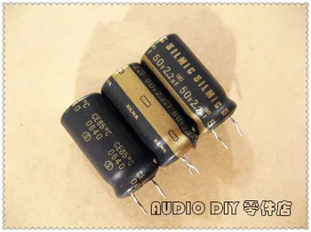 ELNA Aur Negru SILMIC Mat 2.2 uF/50V Audio Condensator Electrolitic
