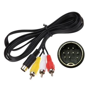 En-gros de 1,8 M 9 Pin Audio-Video Cablu AV pentru Sega Genesis 2 sau Pentru Sega Genesis 3 Cablu de Conectare 100buc o Mulțime
