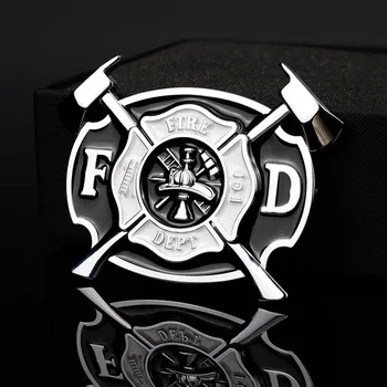 En-gros de 5 PC-uri 3D din Metal fire DEPT pompierii Decalcomanii emblema Pompier de Onoare Curajul de Salvare insigna Pompier Autocolante Auto