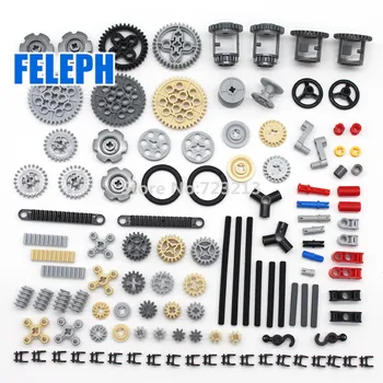 Felelph 116pcs MOC Accesorii Potrivite Axle Pin Conector Roți Tehnice Cărămizi, Blocuri Educaționale Kit de Jucărie pentru Copii