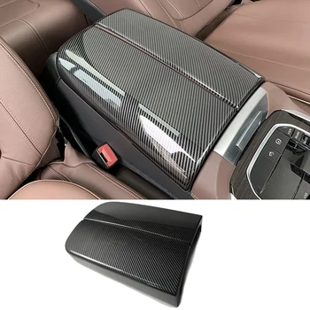Fibra de Carbon Consola centrala Cotiera Capacul de Protecție Garnitura pentru BMW X5 X6 X7 E70 E71 F15 F16 G05 G06