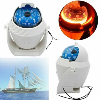 Fir Electric de Lumină LED Vehicul Ghid de Navigare Marine Barca Compass