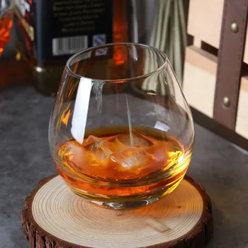 Formă sferică Whiskey Pahar de Sticlă de Coniac Snifters Șubredă Chateau Whisky, Coniac Cupa Bar Sfera Minge Roly-poly Pahare de Vin