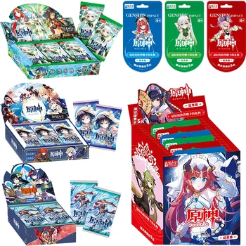 Genshin Impact Carte Anime Mii de Trandafiri în Zori de Colectare Card Classic Deluxe Edition Comemorative Set Complet de Carduri de Cadouri de Crăciun