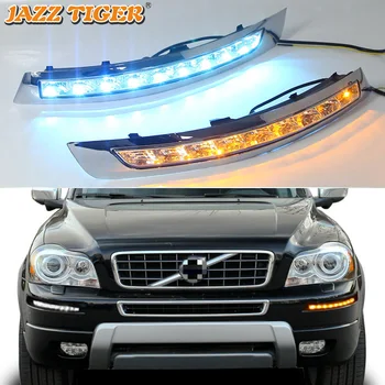 JAZZ TIGRU Dinamic Galben de Semnalizare Impermeabil Auto 12V cu LED Daytime Running Light LED DRL Lampa Pentru Volvo XC90 2007 - 2013