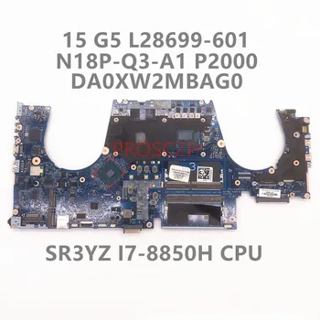L28699-001 L28699-501 L28699-601 Placa de baza Pentru HP ZBOOK 15 G5 Laptop Placa de baza DA0XW2MBAG0 W/I7-8850H CPU P2000 100% Testat OK