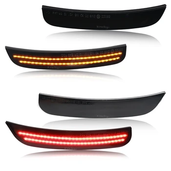 LED-uri de poziție Laterale Lumina Kituri pentru Chrysler 300 2015-22 Full LED Strip Amber & Red Fata Bara Spate OEM Sidemarker Înlocuirea Lămpii