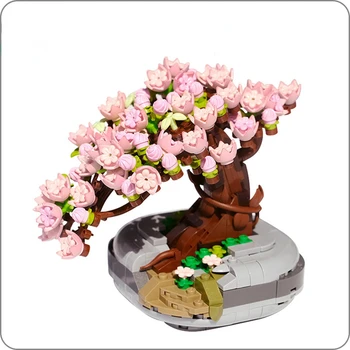 LOZ Veșnică Floare Roz Sakura Cherry Tree Plantă în Ghiveci Model 3D DIY Mini Blocuri Caramizi de constructie de Jucarie pentru Copii Cadou Construi Moc