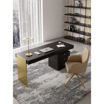 Lumina de birou de lux modern, simplu de uz casnic mici, de familie dormitor din lemn masiv studiu de birou design avansat sens birou și scaun