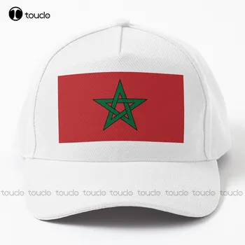 Maroc Flag Șapcă de Baseball pentru Bărbați Șepci de Bumbac în aer liber, Simplu Vintag Vizorul Casual Sepci Hip Hop Camionagiu Denim Capace de Pălării de Soare
