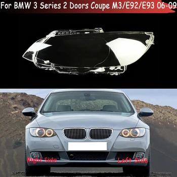 Masina Transparent Abajur Lampa Shell Fața Farului de Sticlă Capac pentru Faruri Pentru BMW Seria 3 2 Usi Coupe M3 E92 E93 2006-2009
