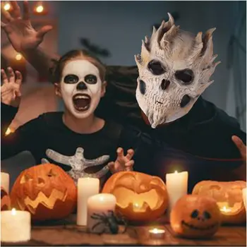 Moartea Craniu Cosplay Masca Petrecere De Halloween De Groază Capacul Capului De Halloween Costum De Carnaval Caciula Recuzită Manual De Dans De Groază