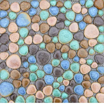 Moda colorate ceramice mozaic pebble tile backsplash baie faianta piscină perete gresie fundal duș interior